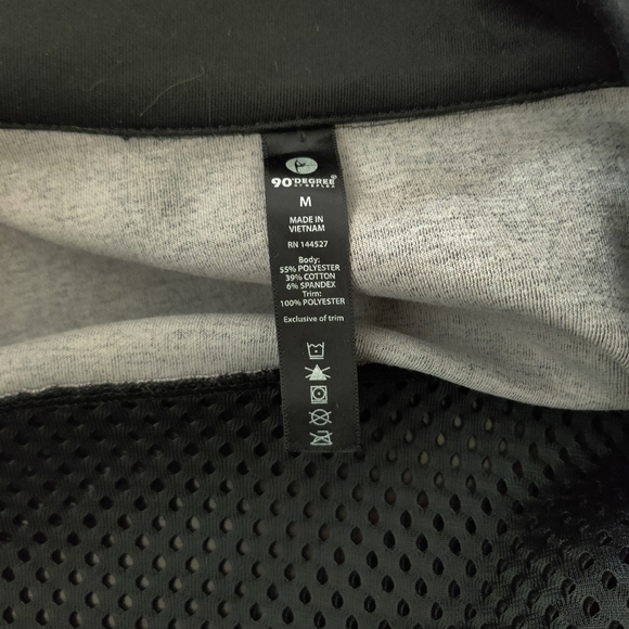 90 Degree Black Mesh Zip-up Up Jacket - Picture 6 of 8